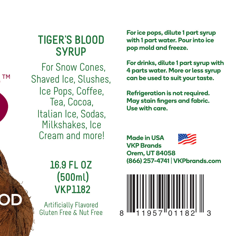 Time For Treats - Tiger's Blood Syrup