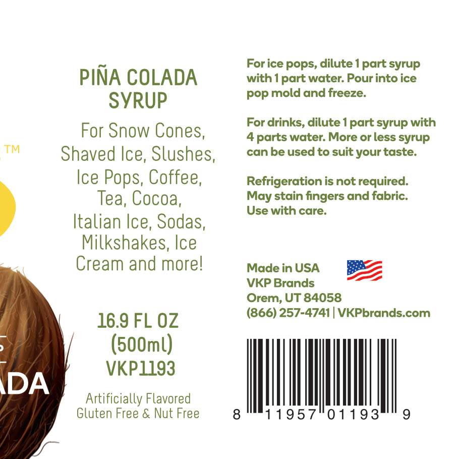 Time For Treats - Pina Colada Syrup