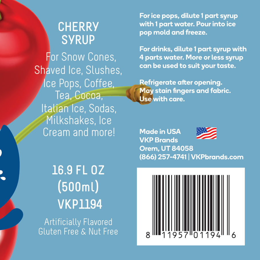 Time For Treats SUGAR FREE - Cherry Syrup