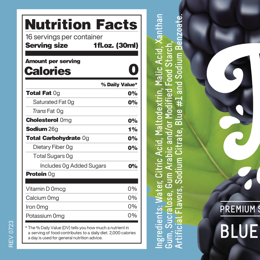 Time For Treats SUGAR FREE - Blue Raspberry Syrup