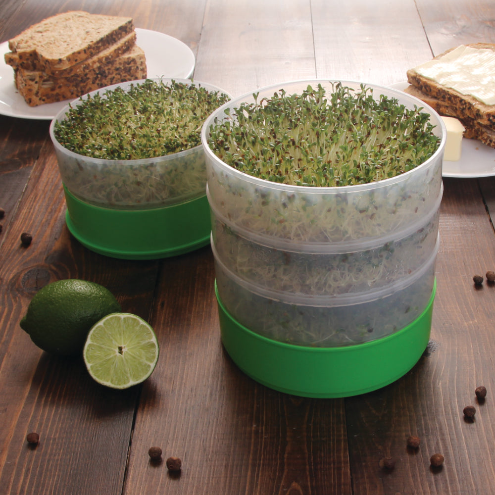 Deluxe Kitchen Crop Sprouter with Alfalfa & Broccoli Seeds Included