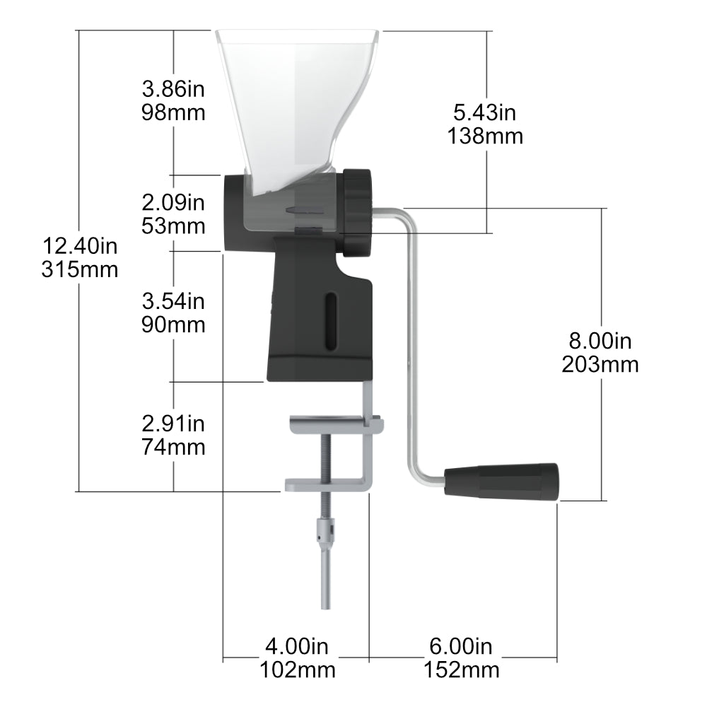 The Grain Mill - Flour Mill for Large and Small Grains