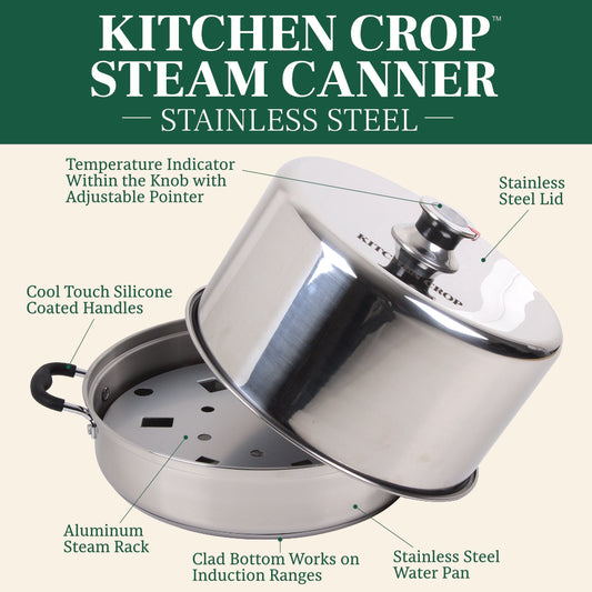 Kitchen Crop Stainless Steel Steam Canner with Tools