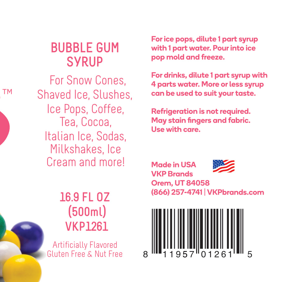 Time for Treats - Bubble Gum Syrup