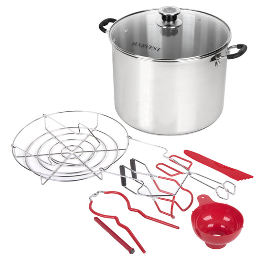 Kitchen Crop Harvest Stainless Steel Canner with Canning Tools