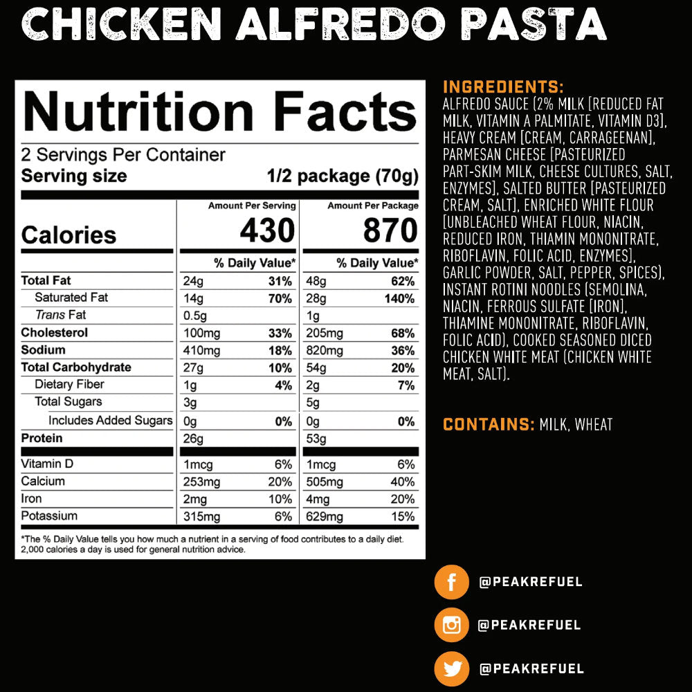 Peak Refuel - Chicken Alfredo