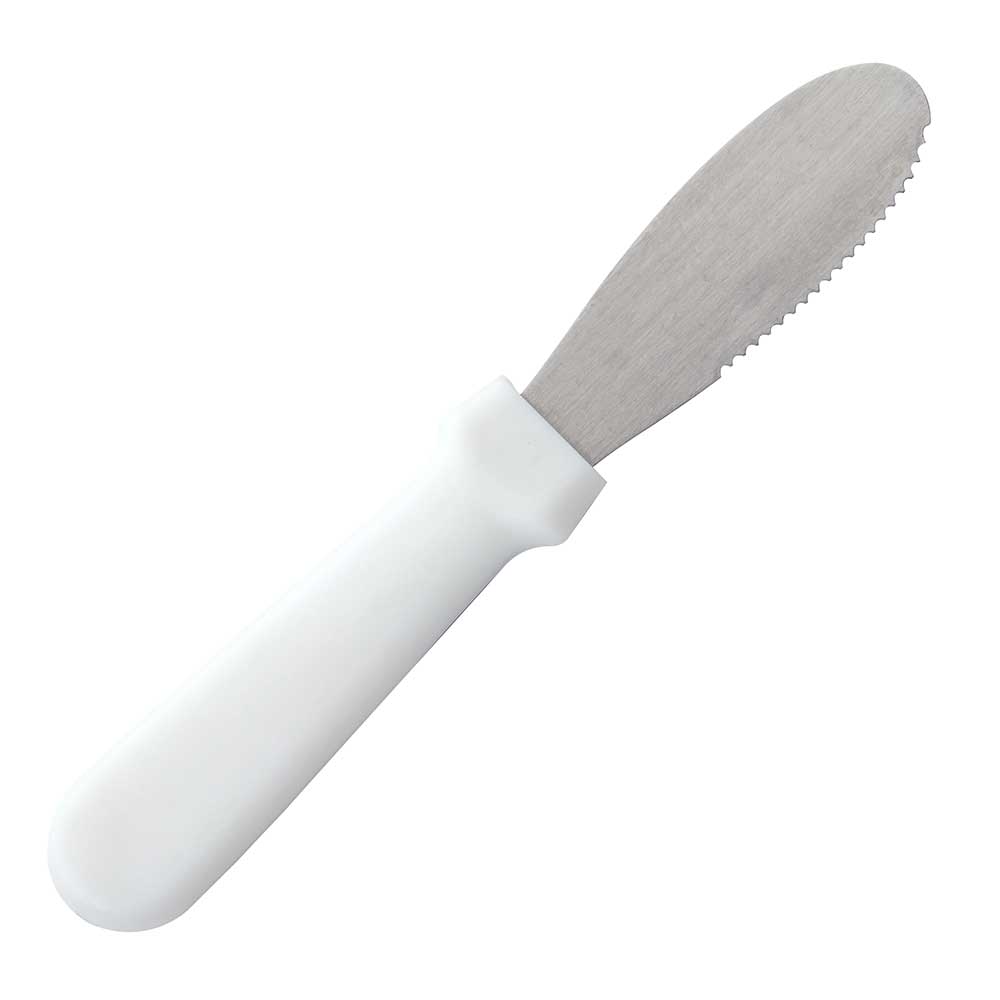 6" White Plastic Handle Spreader