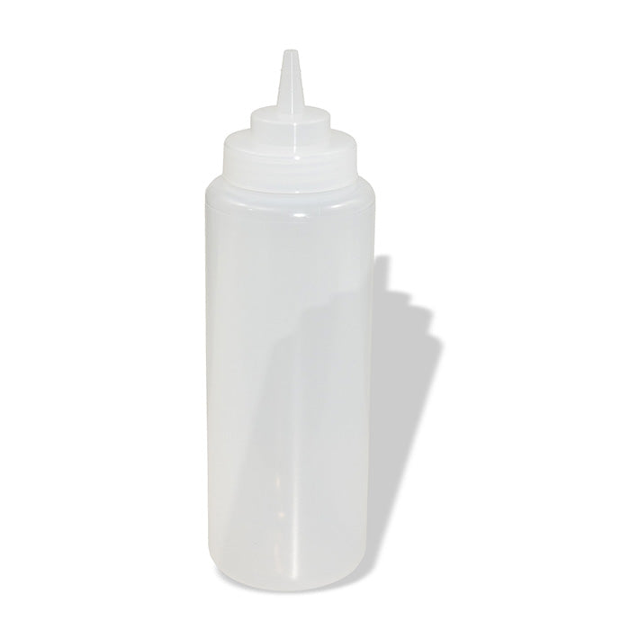 Crestware Clear Squeeze Dispenser Wide Mouth Bottle 32 Ounce