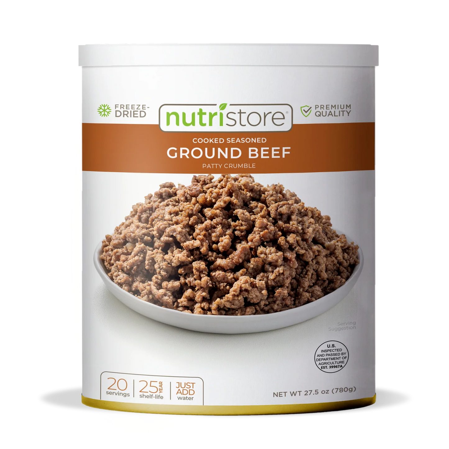 Nutristore - Hamburger - Ground Beef - Freeze Dried