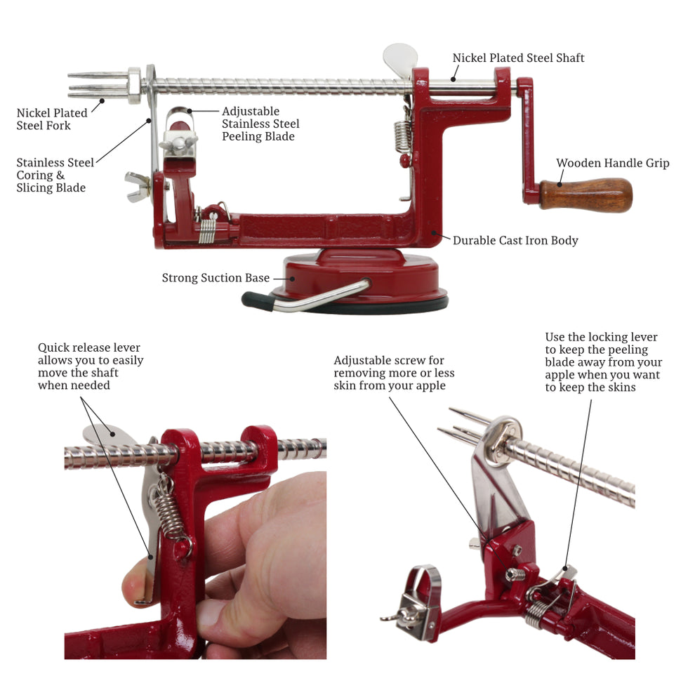 Johnny Apple Peeler Suction Base VKP Brands
