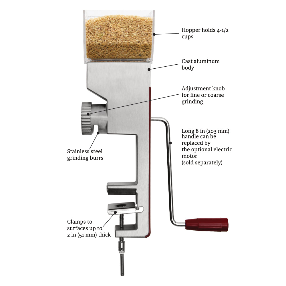 Deluxe Grain Mill - Multigrain Flour Mill