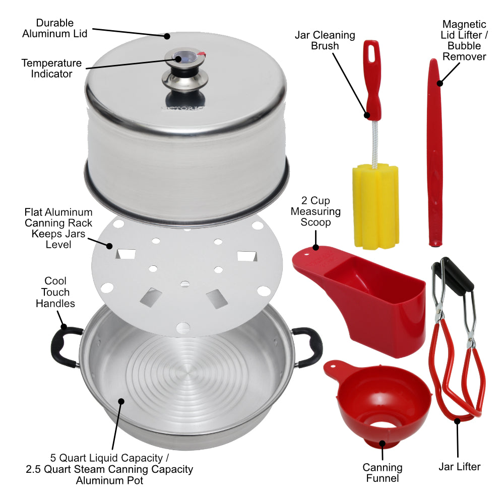 Fruitsaver Aluminum Steam Canner with Tools