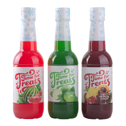 3-Pack Time For Treats Syrup - Tropical Punch, Watermelon, Lime