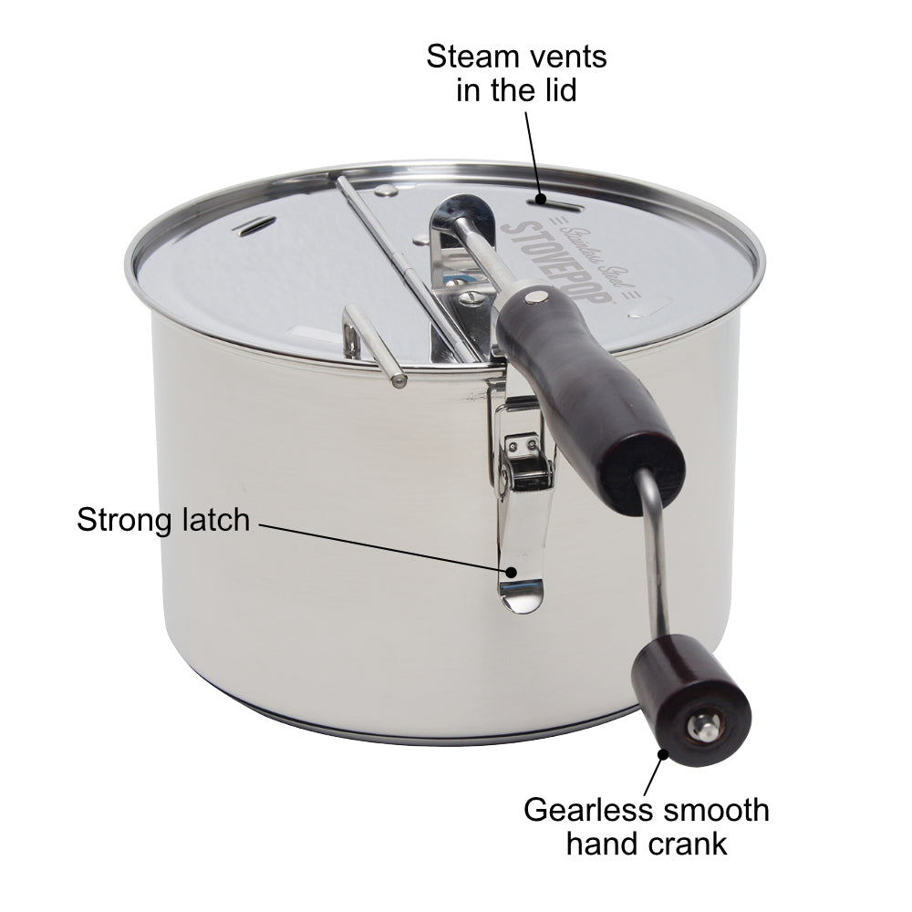 StovePop Stainless Steel Popcorn Popper