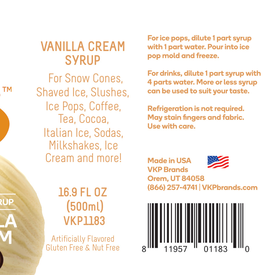 Time for Treats - Vanilla Cream Syrup