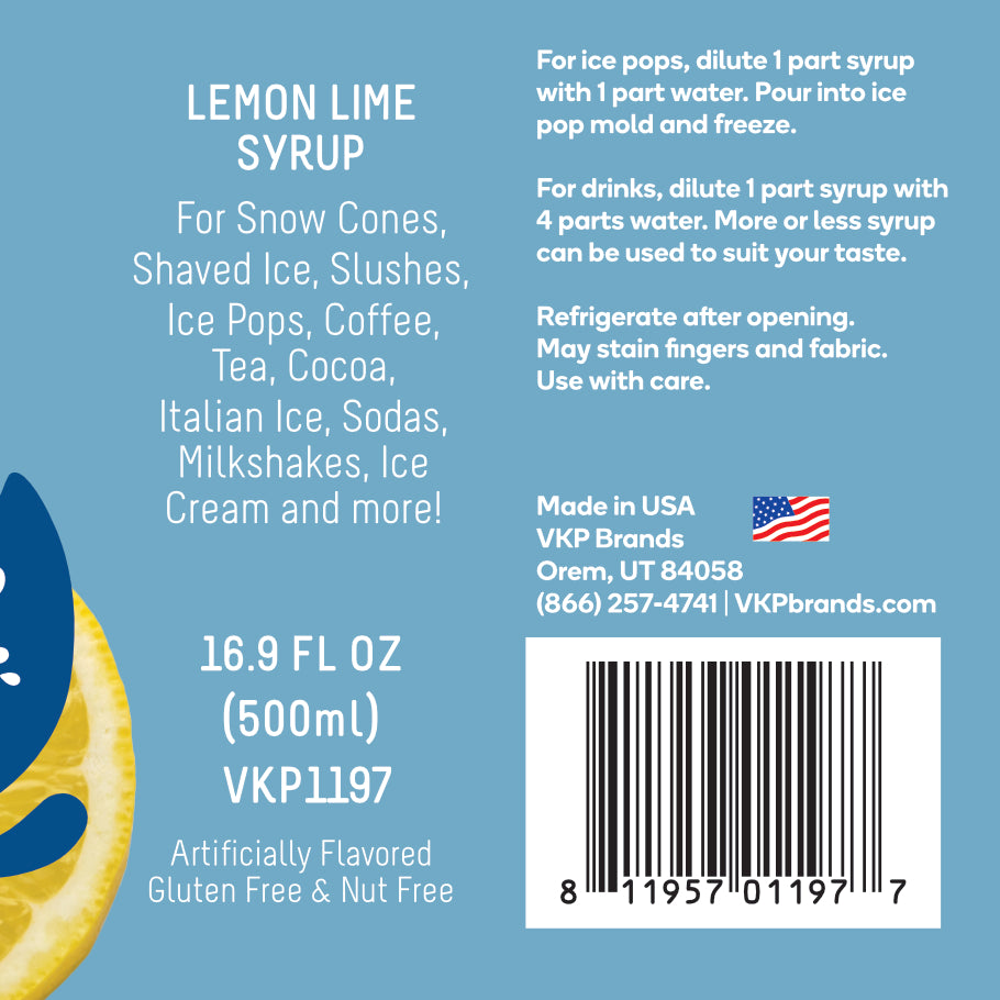 Time for Treats SUGAR FREE - Lemon Lime Syrup