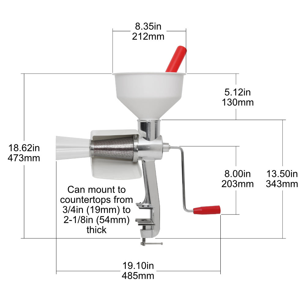 Food Strainer & Sauce Maker - Model 250