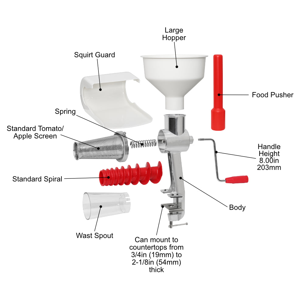 Food Strainer & Sauce Maker - Model 250