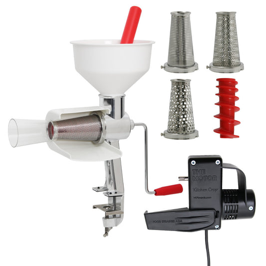 Food Strainer & Sauce Maker with The Motor and Screen Accessory 4-Pack