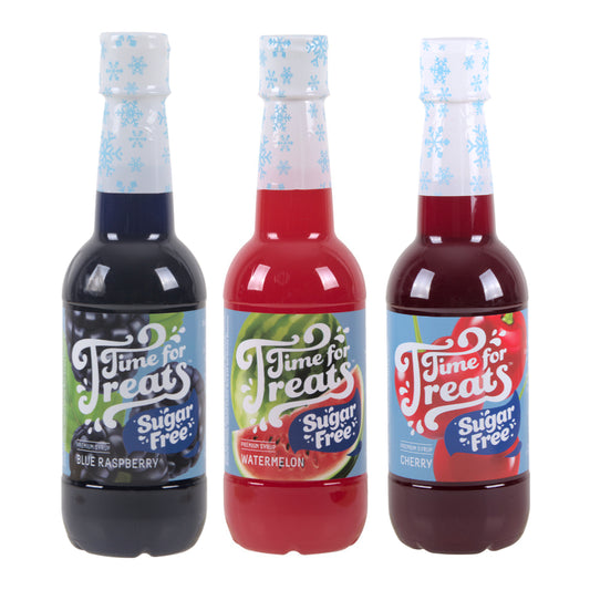 Blue Raspberry, Watermelon, Cherry Snow Cone Syrup 3-Pack