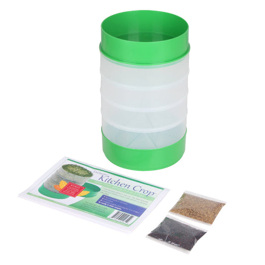Deluxe Kitchen Crop Sprouter with Alfalfa and Broccoli Seeds