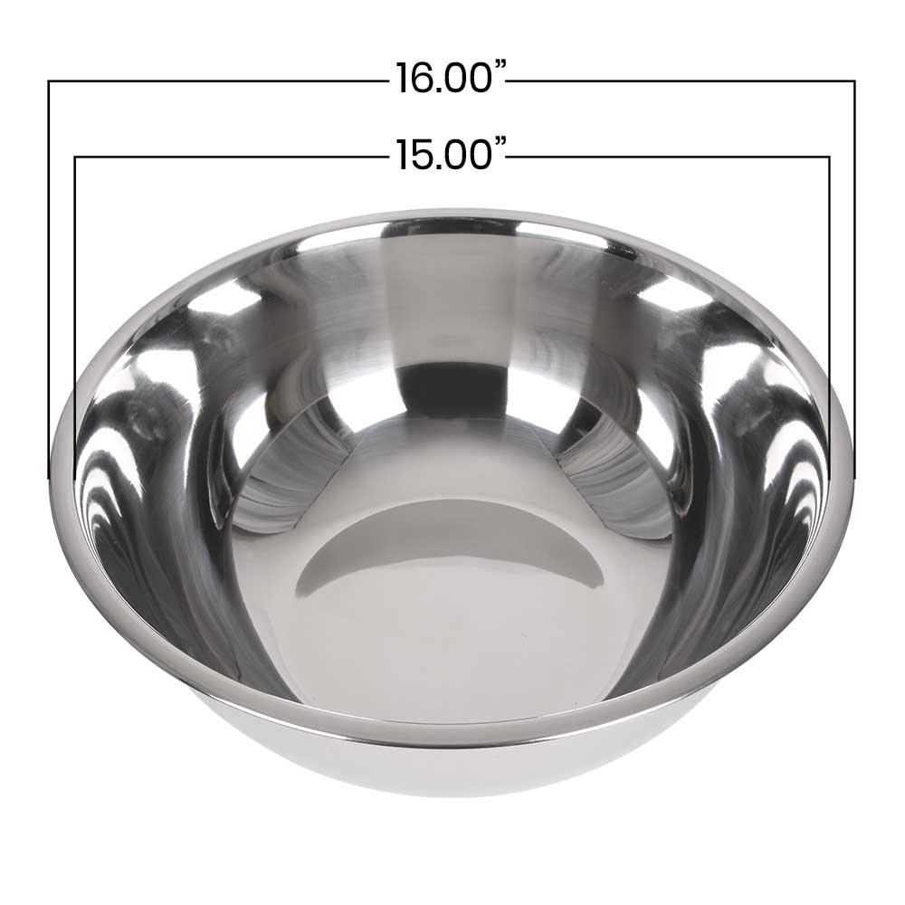 Choice 13 Qt. Standard Stainless Steel Mixing Bowl