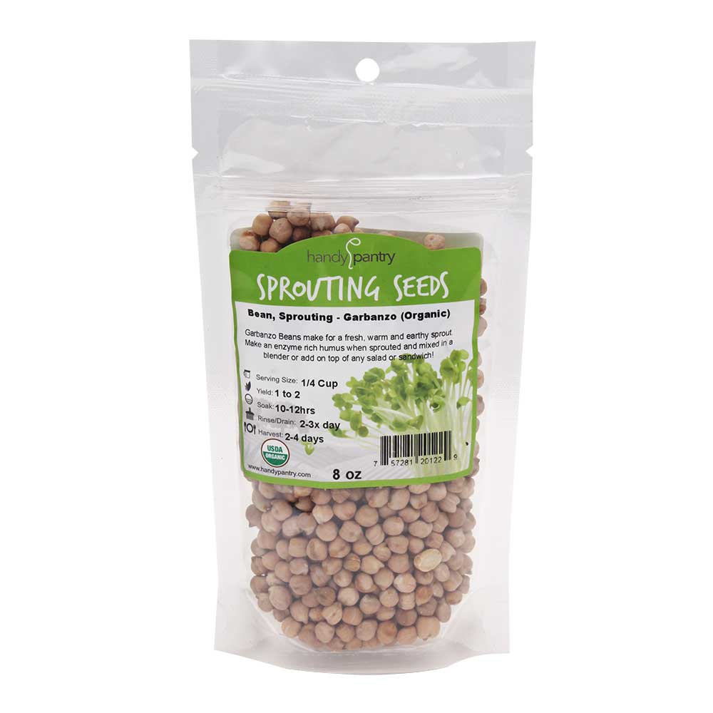 Garbanzo Sprouting Seeds - 8oz