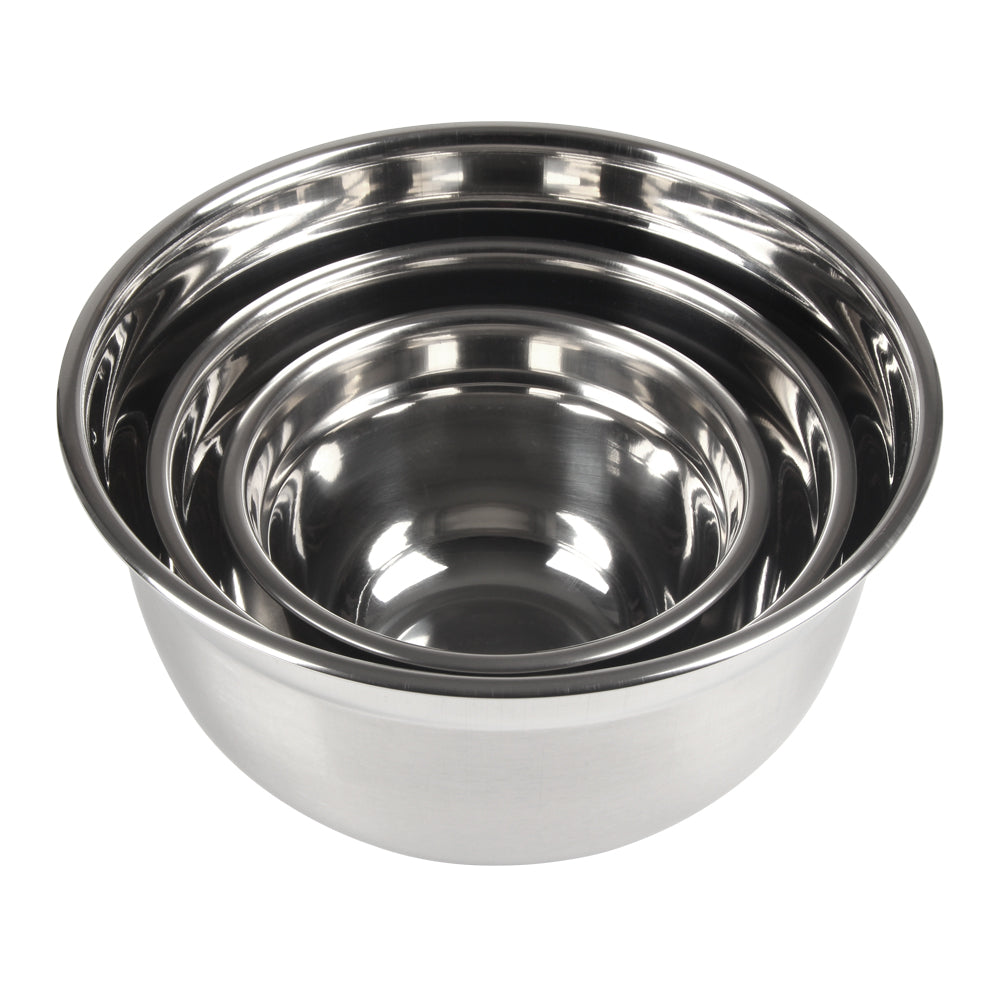 Stainless Steel 3 PC Bowl Set