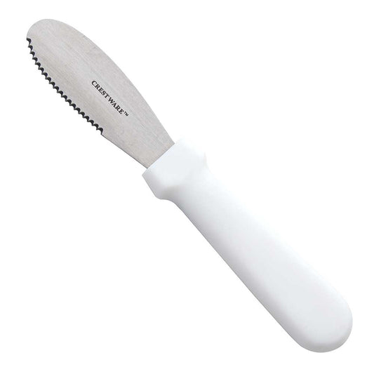 6" White Plastic Handle Spreader