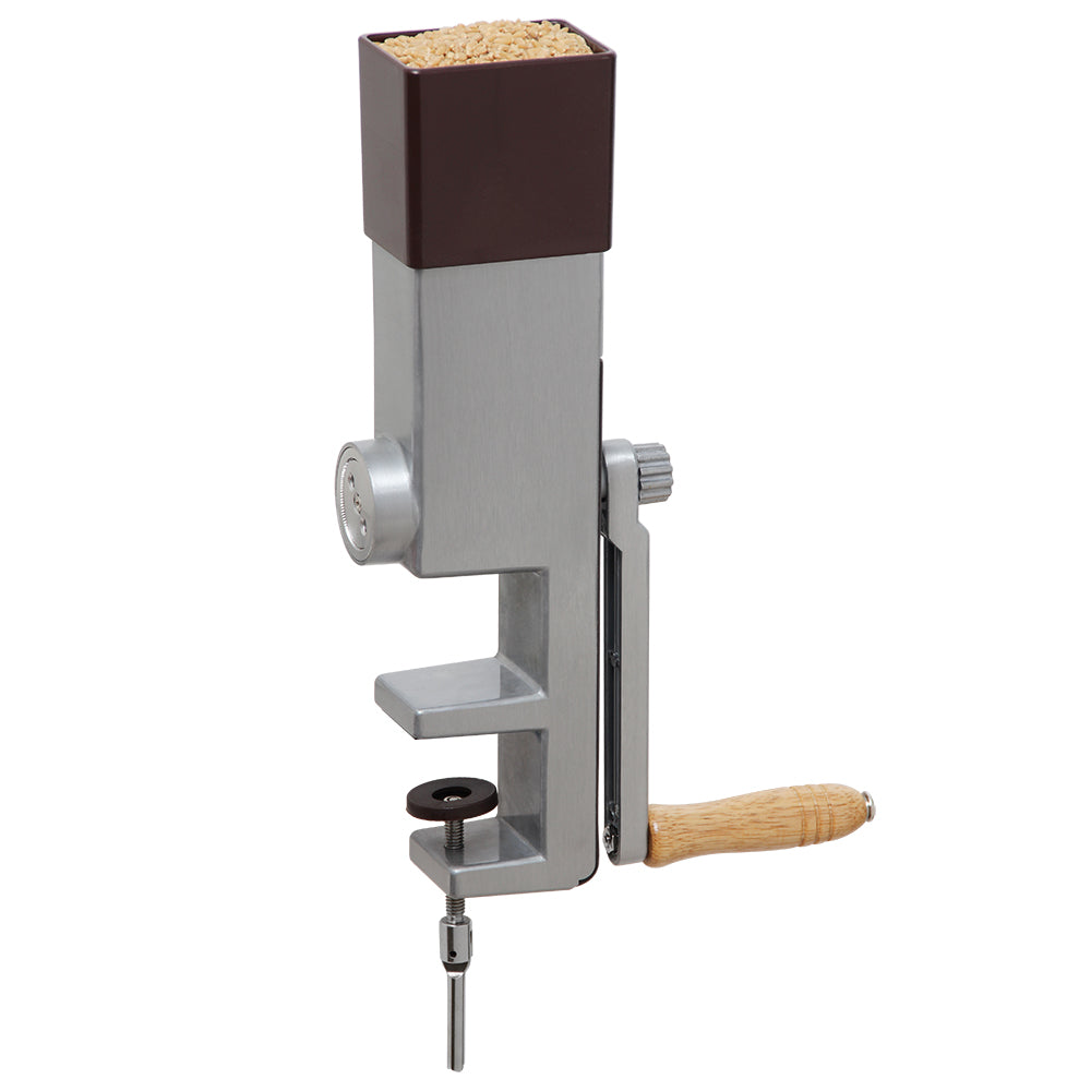 Hand Crank Grain Mill for Grain, Seeds, and Beans. Stone & Burrs