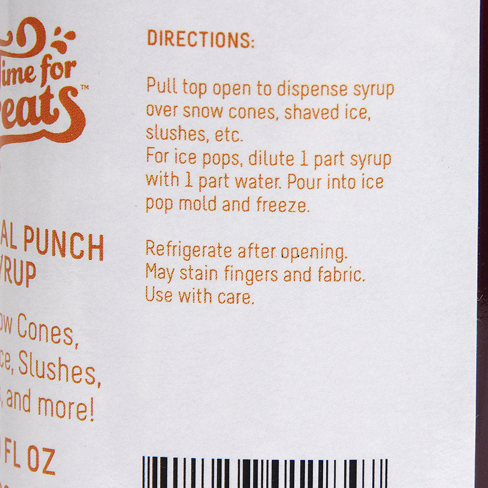 3-Pack Time For Treats Syrup - Root Beer, Vanilla Cream, Orange Cream