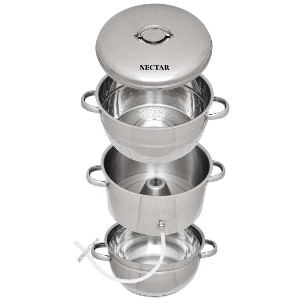 Stainless steel outlet steam juicer