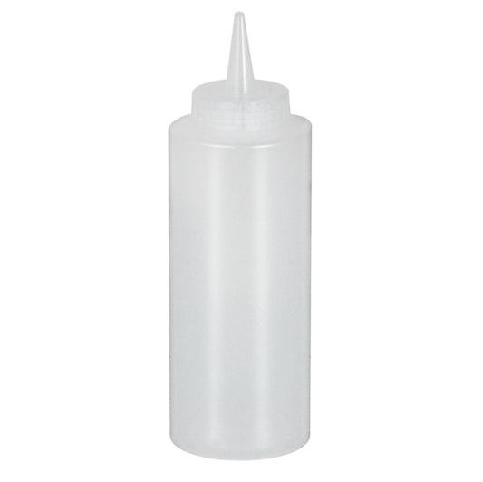 Crestware Clear Squeeze Dispenser Bottle 12 Ounce