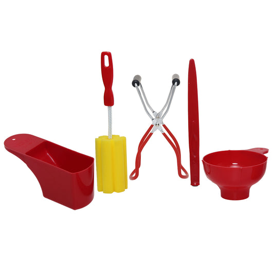 Kitchen Crop 5-Piece Home Canning Kit with 2-Cup Measuring Scoop